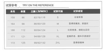 欧洲码和日本码对照表：了解服装尺码的差异与选择技巧